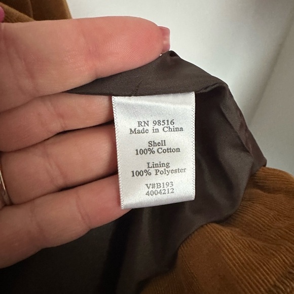 Coldwater Creek Blazer Tan Corduroy Western Vibes Neutral Brown Women’s Medium. - Picture 9 of 11